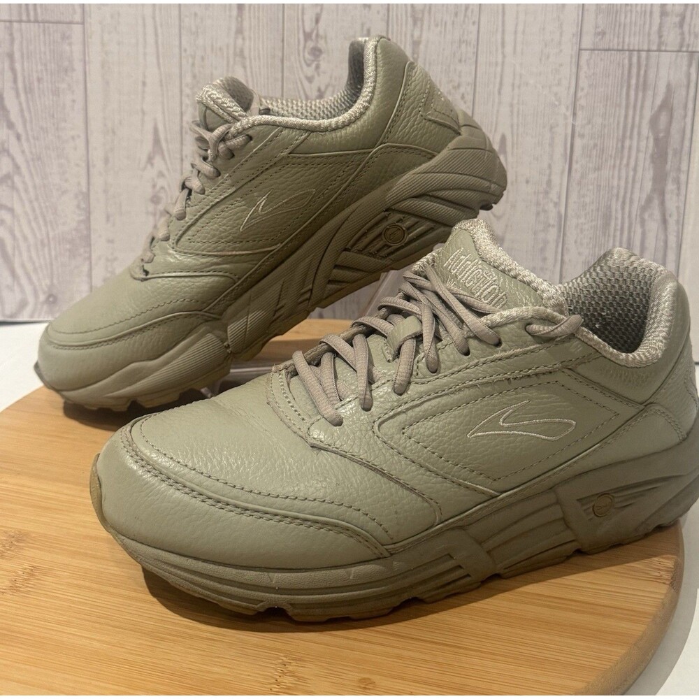 Brooks Addiction Walker 1200321B12 Walking Shoes Taupe Womens 8 Medium Excellent